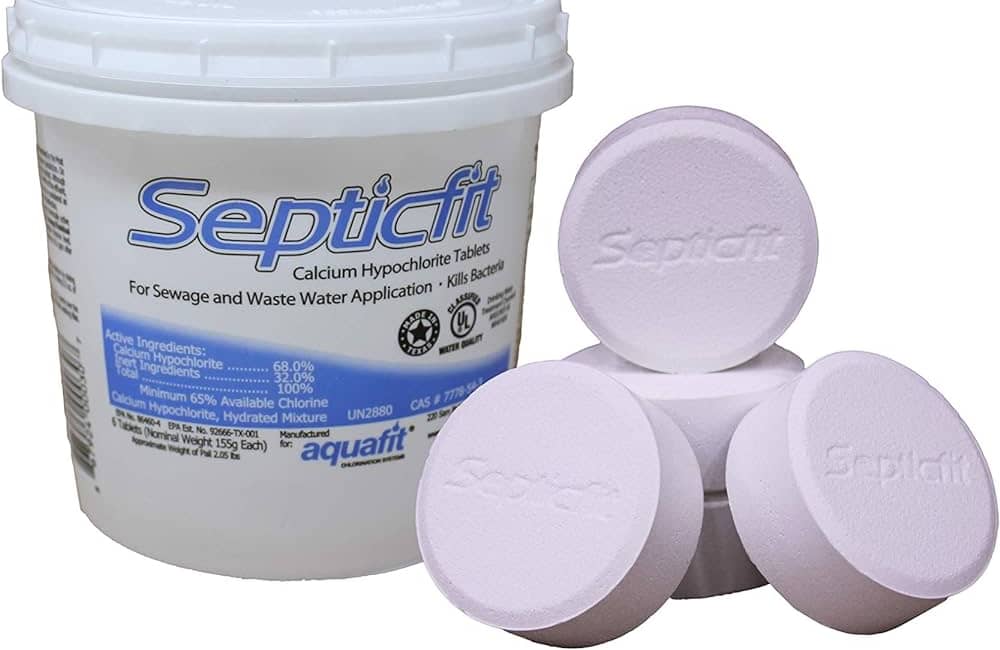 chlorine tablets for septic tanks