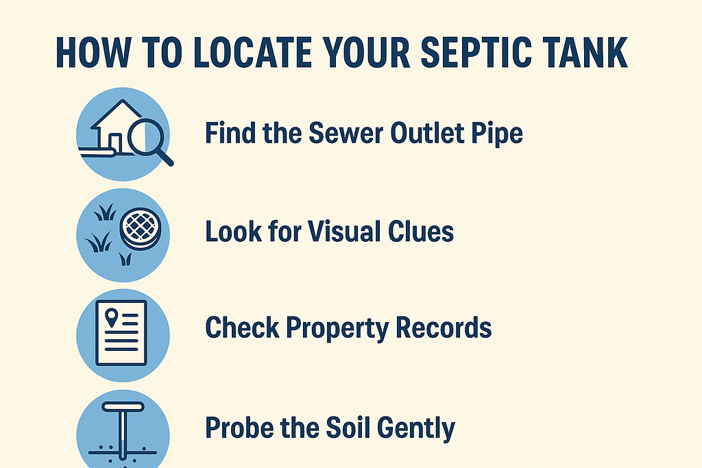 Locate your Septic Tank Infographic Locate Septic Tank Infographic