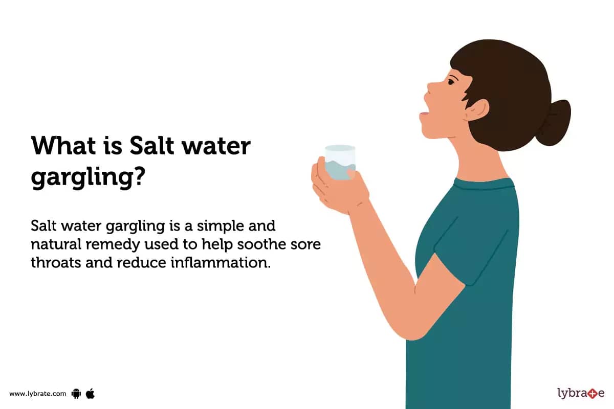 gargling with salt water for a sore throat