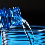 bottle, mineral water, glass