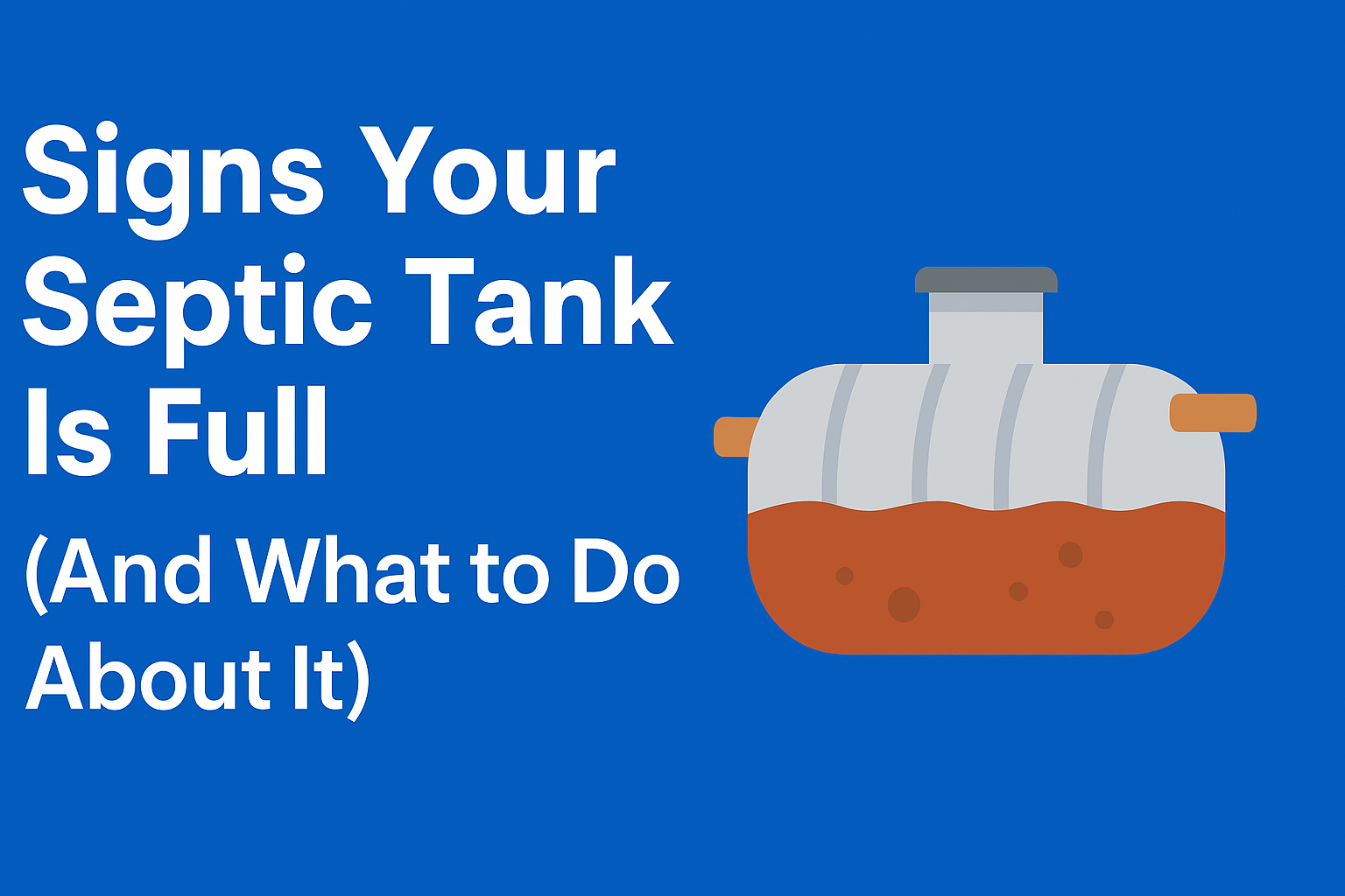 What to do when your septic tank is full