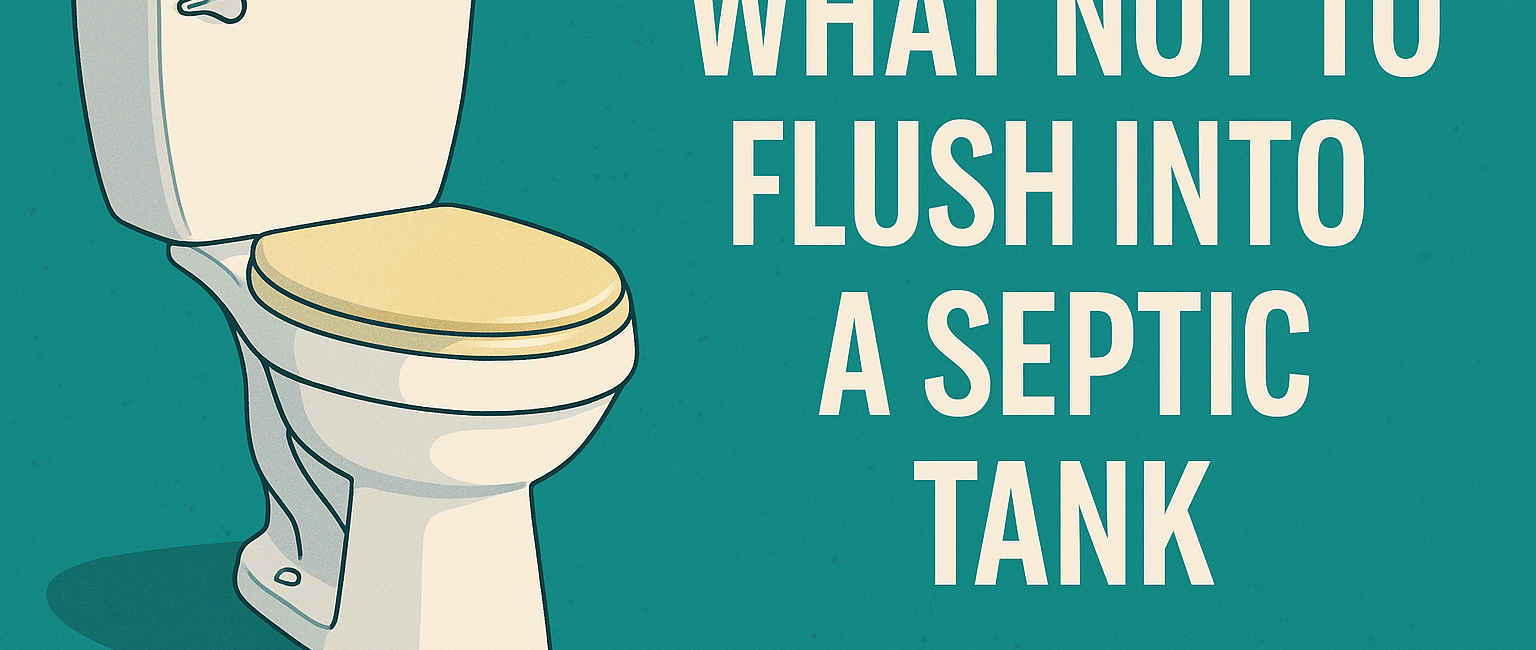 What NOT to flush into septic tank