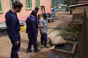Full septic tank