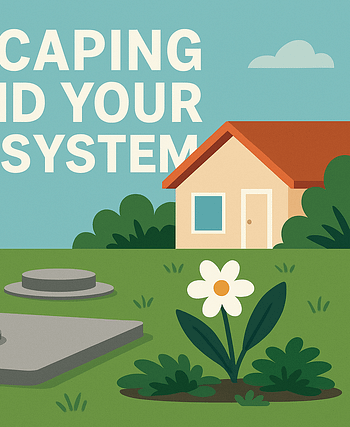 Landscaping around septic system