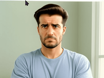 worried man