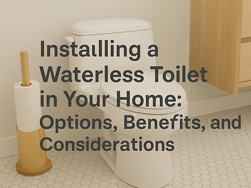 installing waterless toilet
