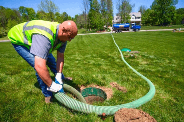 Draining Septic Tank
